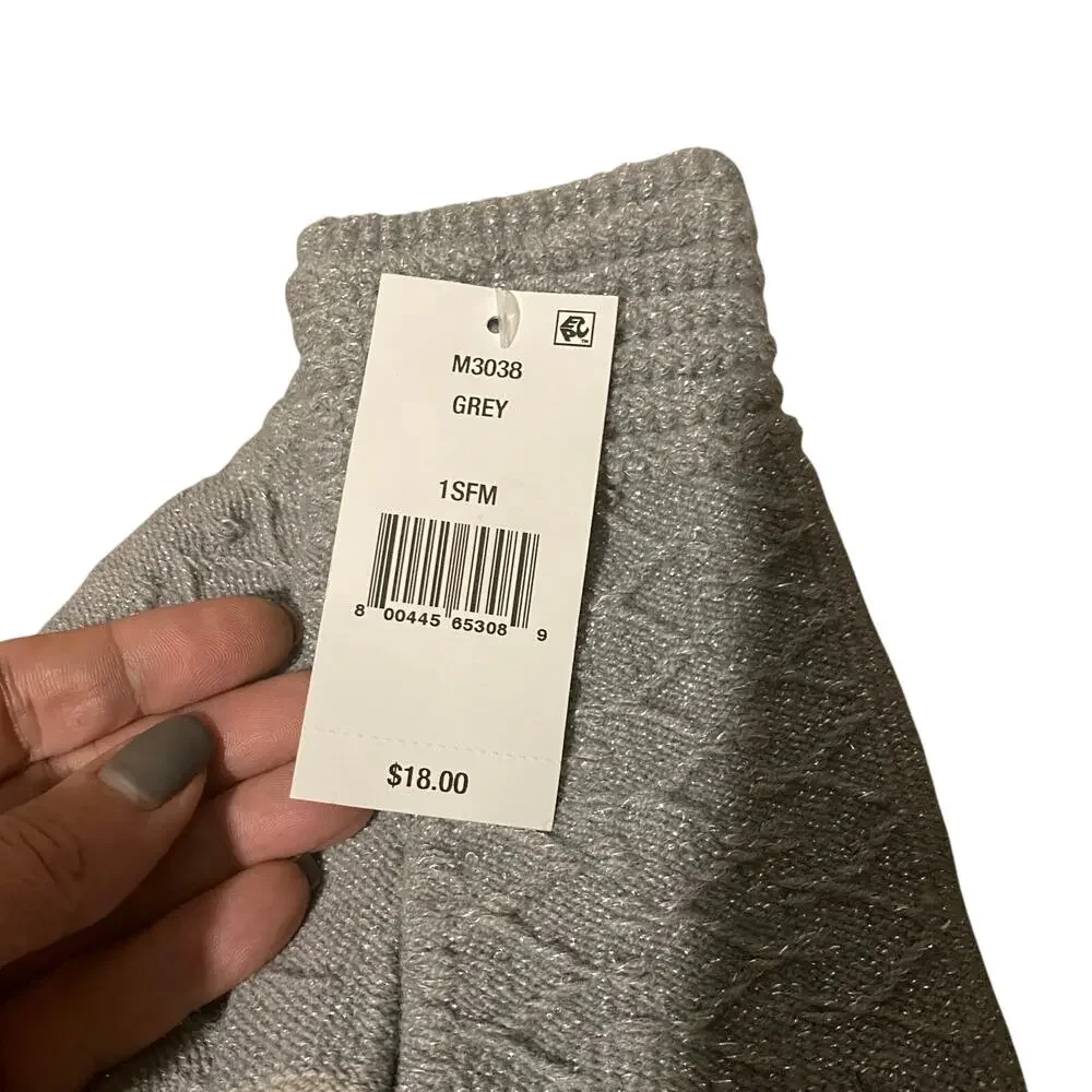 Steve Madden Gray Knit Touchscreen Friendly Light Gloves Women Sz OS